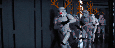 Star Wars Christmas Greetings GIF