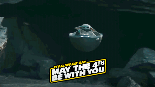 Star Wars Day Poster with Baby Yoda