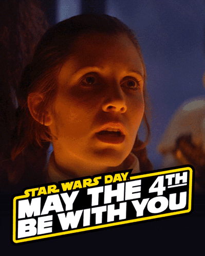 Star Wars Day Poster With Woman