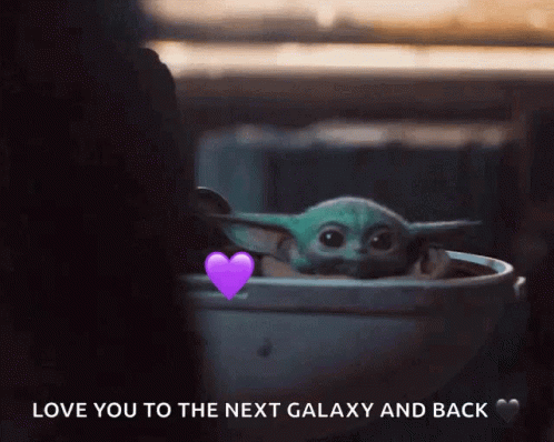 Star Wars Grogu Love You More GIF