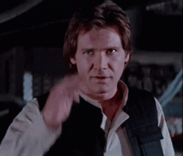 Star Wars Han Solo Salute GIF