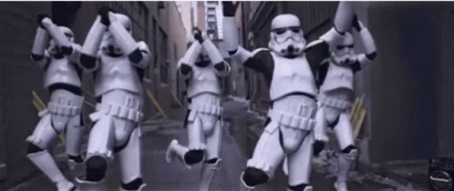 Stormtrooper Star Wars Happy Birthday Dancing GIF