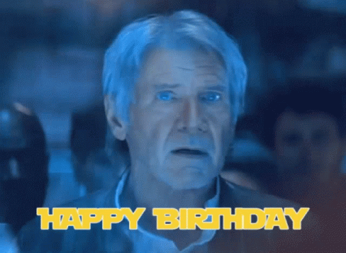 Harrison Ford Star Wars Happy Birthday GIF