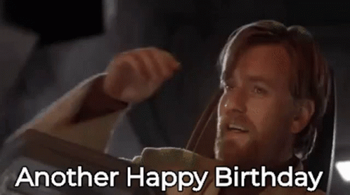 Star Wars Happy Birthday Hair Flip Obi Wan Kenobi GIF