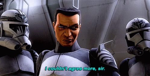 Star Wars I Couldn't Agree More Sir GIF