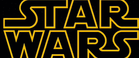 Star Wars Logo In Yellow GIF