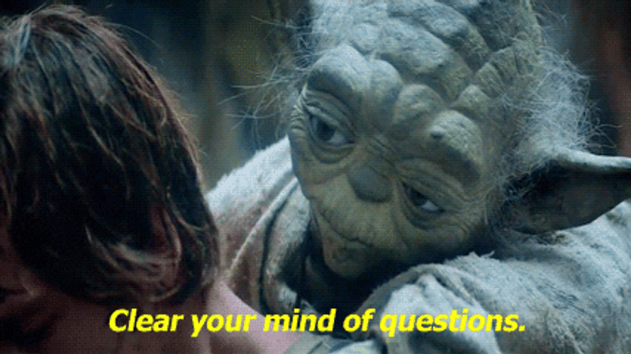 Star Wars Master Clear Your Mind GIF