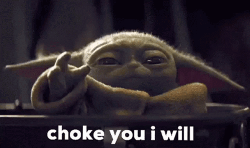 Star Wars Master Yoda Choke You GIF