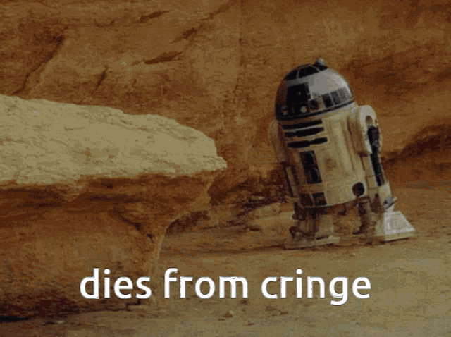 Star Wars R2-d2 Cringe Death GIF