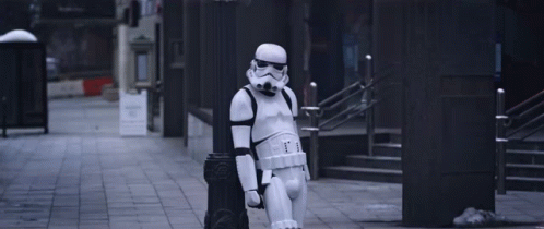 Star Wars Stormtrooper Check Watch Gesture GIF