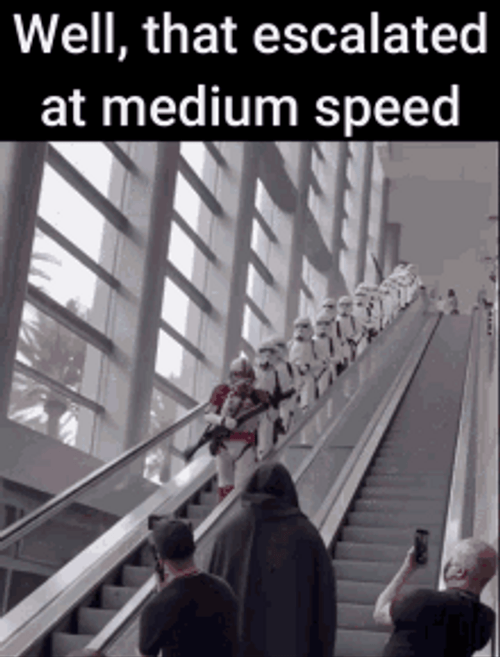 Star Wars The Stormtroopers That Escalated Quickly GIF