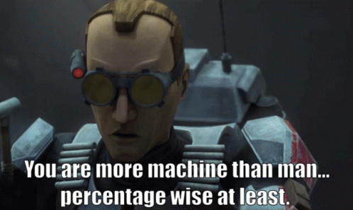 Star Wars You Are More Machine Than Man GIF