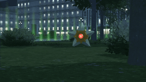 Star With Red Light Inside GIF