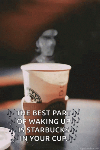 Aesthetic Smoking Hot Starbucks Coffee GIF