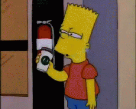 Bart Simpson Having Starbucks Coffee GIF