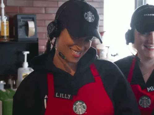 Lilly Singh Starbucks Two Thumbs Up GIF
