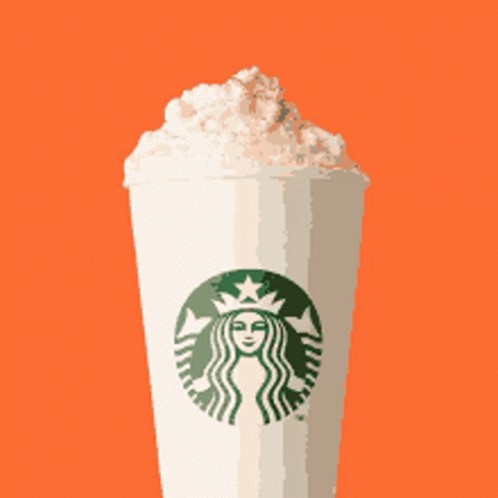 Starbucks Spinning Pumpkin Spice GIF