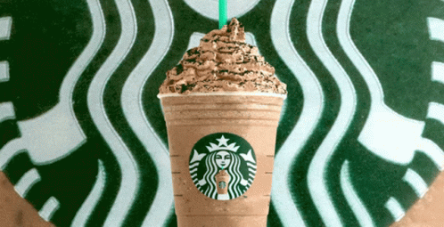 Starbucks Drink with Green Straw