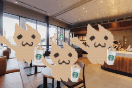 Starbucks Ghost Holding Cup Number 3