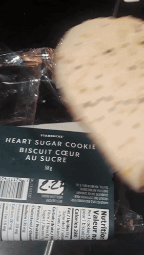 Starbucks Heart Sugar Cookie Biscuit coeur au sucre