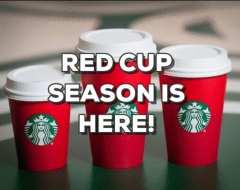 Starbucks Red Cup Christmas Season GIF