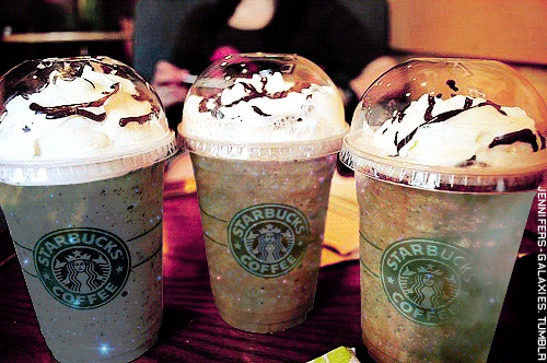 Starbucks Shimmering Disco Lights GIF