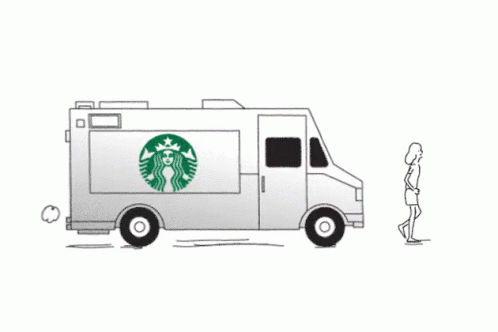 Starbucks Van Chase GIF