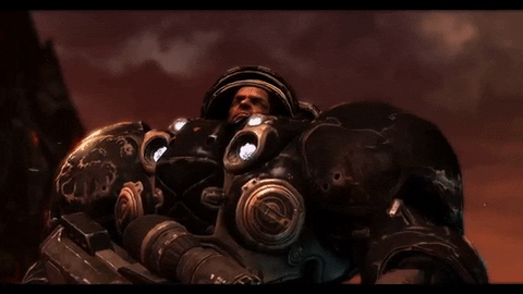 Starcraft 2 Jim Raynor Saluted GIF