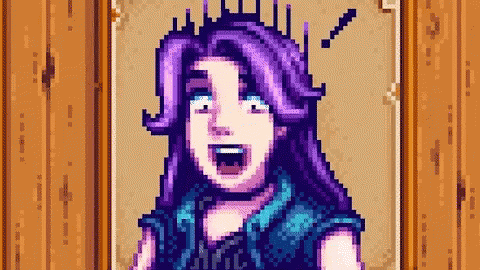 Stardew Valley Character Abigail Shock Reaction GIF