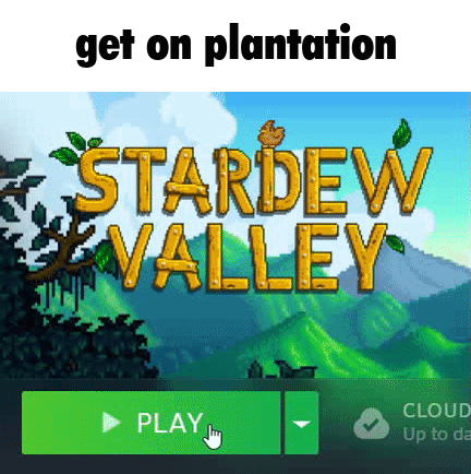 Stardew Valley Log In Screen Get On Plantation GIF