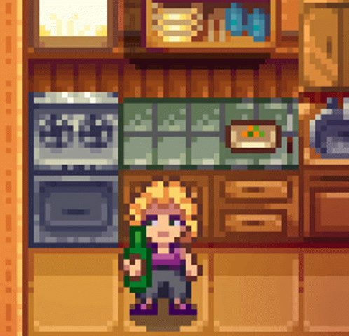 Stardew Valley Pam Drinking Ptooeey GIF