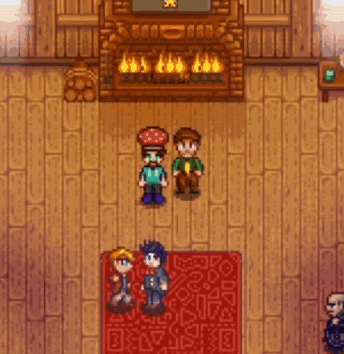 Stardew Valley Pierre Punching Morris GIF
