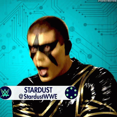 Stardust Wrestler in Black and Gold