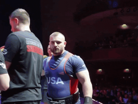 Stare Down Gavin Adin Power Lifter GIF