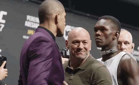 Stare Down Ufc Pereira Versus Adesanya GIF