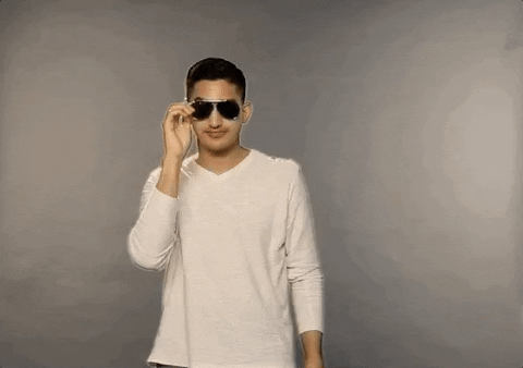 Stare Shady Judging GIF