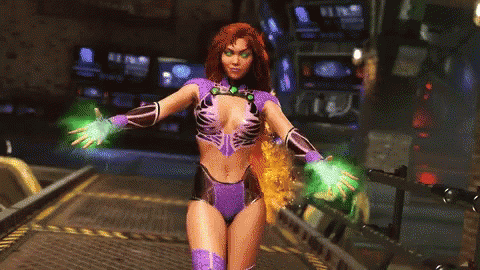 Injustice 2 Starfire Entrance GIF