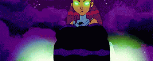 Starfire Is Pissed GIF