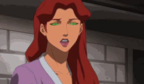 Starfire Laying On Couch GIF