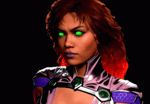 Starfire Eye Roll GIF
