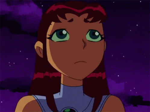 Angry Starfire Flying GIF