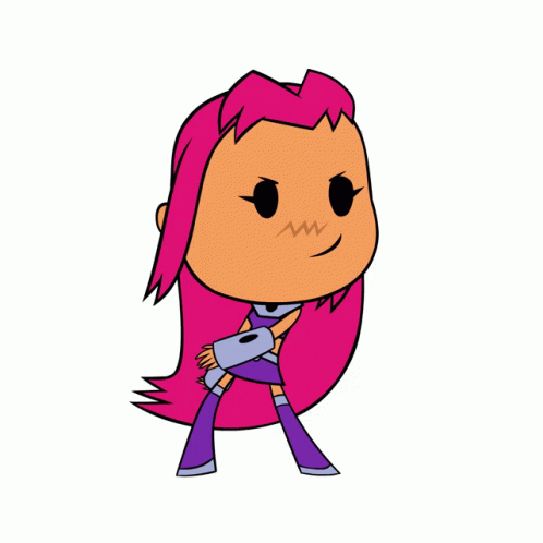 Dancing Chibi Starfire GIF