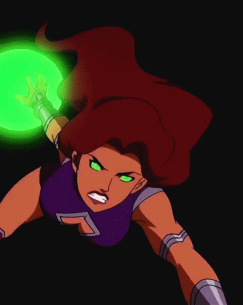 Starfire Energy Attack GIF