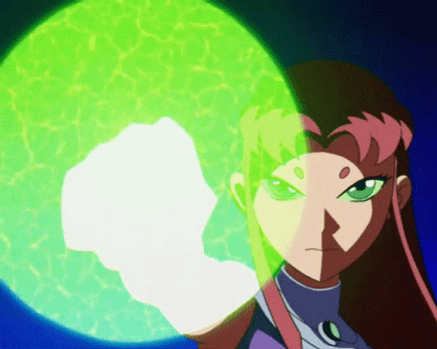 Starfire Green Power GIF