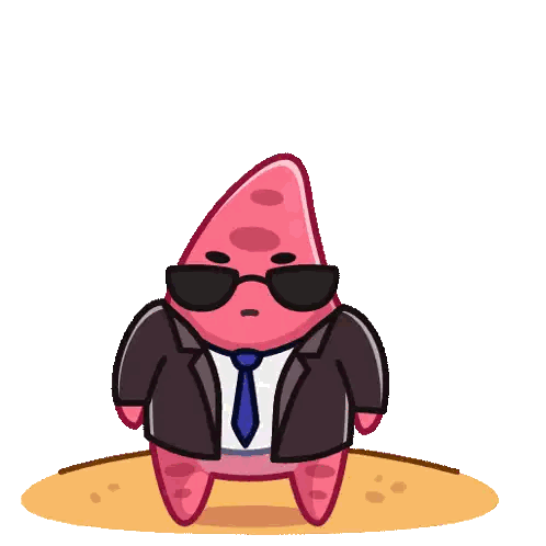 Starfish Wearing Sunglasses and Suit