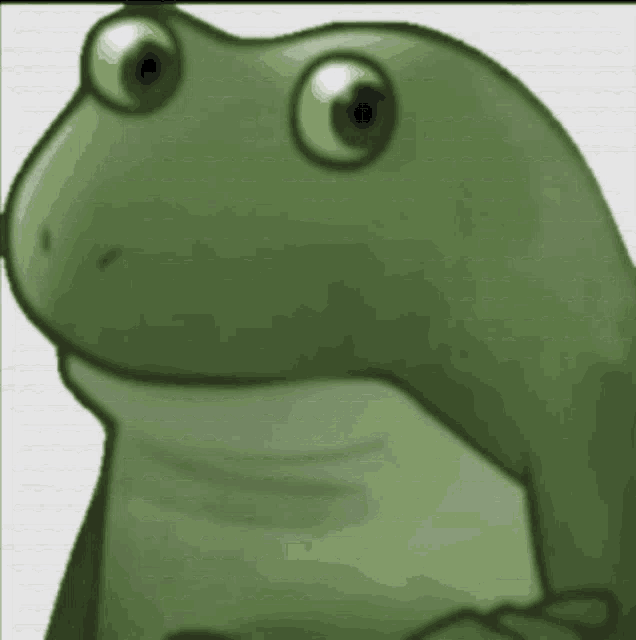 Staring Frog Multiplied GIF