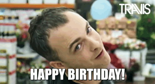 Staring Man Funny Happy Birthday Meme GIF