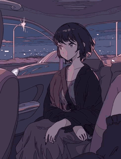 Staring Out The Window Anime Aesthetic GIF
