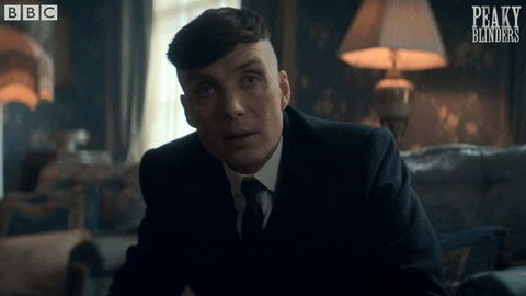 Staring Serious Thomas Shelby GIF