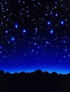 Starry Night Sky With Shimmering Stars GIF